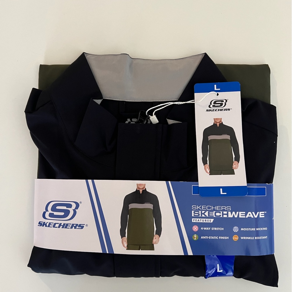 Sketchers pullover long sleeve light jacket size large